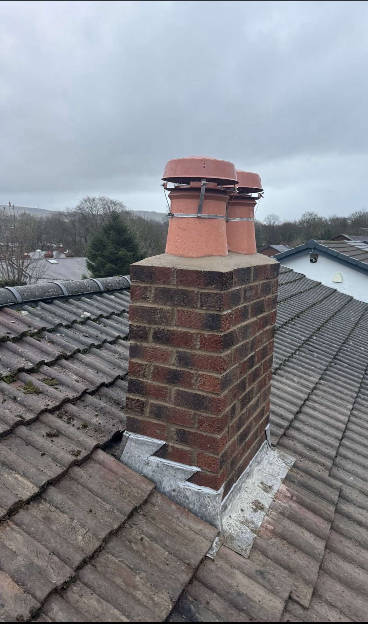 Professional roof repair work by Coastline Roofing